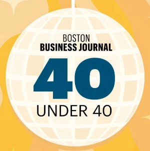 Boston Business Journal Top 40 Under 40 award logo