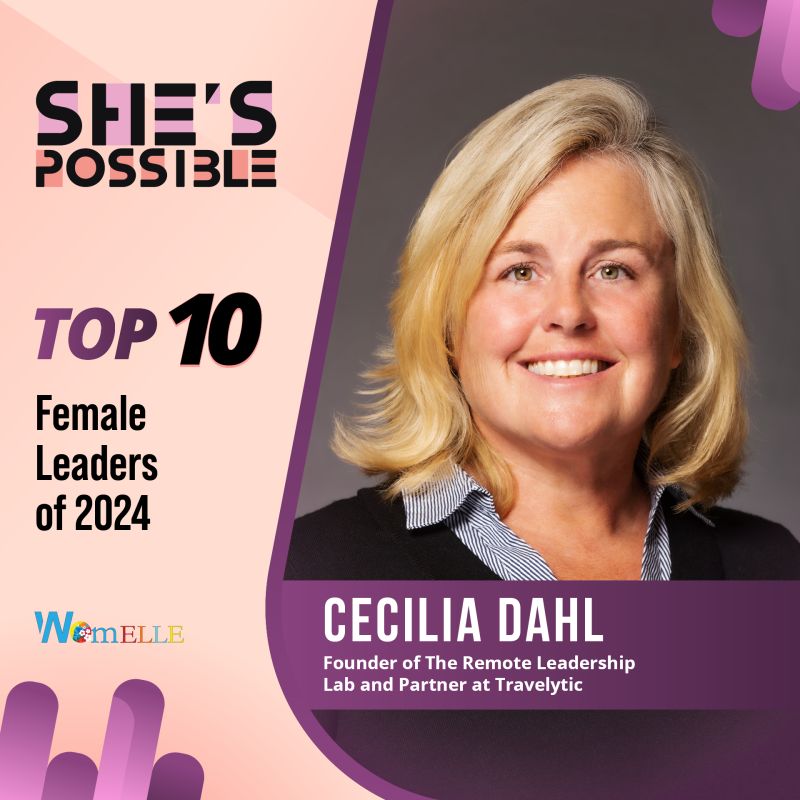 She’s Possible Top 10 Female Leaders of 2024 feature highlighting Cecilia Dahl