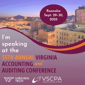 Virginia Accounting and Auditing Conference event graphic